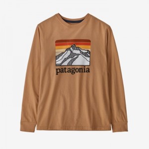 Patagonia Long-Sleeved Regenerative Organic Certified™ Cotton Graphic T-Shirt Lasten T Paidat Tumman Suomi | IT531-5751