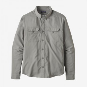 Patagonia Long-Sleeved Self-Guided Hike Shirt Miesten Paidat Harmaat Suomi | UM1776-9743