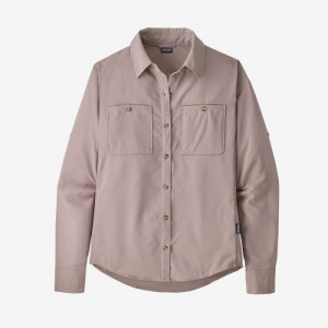 Patagonia Long-Sleeved Self-Guided Hike Shirt Naisten Paidat Stingray Mauve Suomi | UE3521-6561