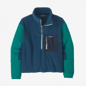 Patagonia Microdini 1/2-Zip Fleece Pullover Naisten Villapusero Sininen Suomi | ZM3277-1769