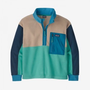 Patagonia Microdini 1/2-Zip Fleece Pullover Lasten Villapusero Fresh Teal Suomi | OO438-6030