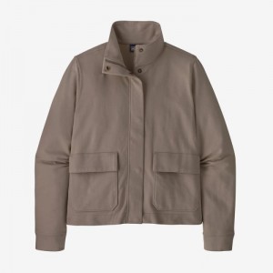 Patagonia Organic Cotton Roaming Layering Shirt Jacket Naisten Takit Furry Taupe Suomi | CA2947-5204