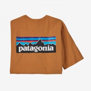 Patagonia P-6 Logo Responsibili-Tee® Miesten Tees Oranssi Suomi | NR2415-8941