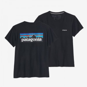 Patagonia P-6 Logo Responsibili-Tee® Naisten Tees Mustat Suomi | AR3800-2239