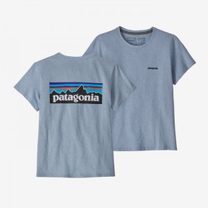 Patagonia P-6 Logo Responsibili-Tee® Naisten Tees Sininen Suomi | HK3803-0477