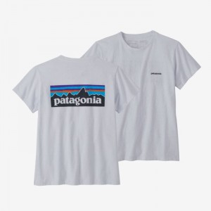 Patagonia P-6 Logo Responsibili-Tee® Naisten Tees Valkoinen Suomi | UT3805-4028