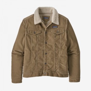 Patagonia Pile-Lined Trucker Jacket Miesten Takit Khaki Suomi | TA1153-0619