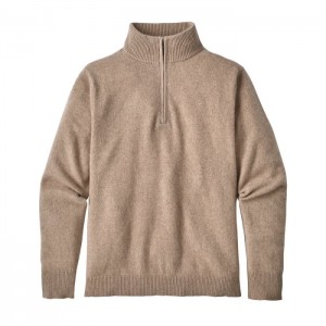 Patagonia Recycled Cashmere 1/4-Zip Sweater Miesten Villapaita Khaki Suomi | SL2084-6608