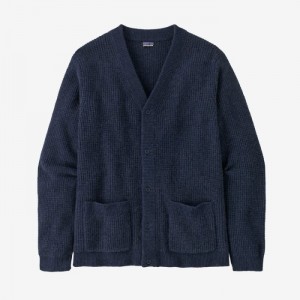 Patagonia Recycled Cashmere Cardigan Miesten Topit Laivastonsininen Suomi | BN2530-5389