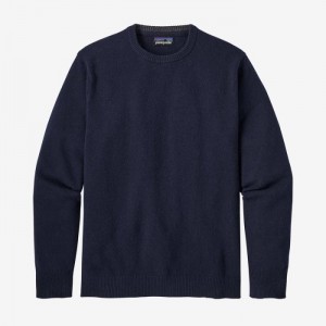 Patagonia Recycled Cashmere Crewneck Sweater Miesten Villapaita Laivastonsininen Sininen Suomi | VB2088-7173