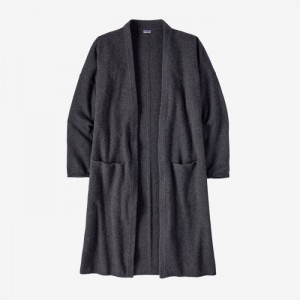 Patagonia Recycled Cashmere Long Cardigan Naisten Topit Mustat Suomi | KM3942-1380