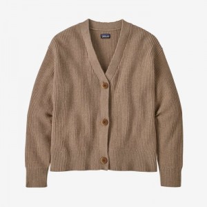 Patagonia Recycled Wool Cardigan Naisten Topit Khaki Suomi | BU3949-3742