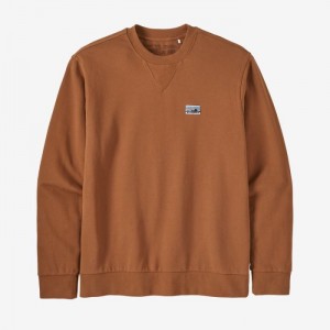 Patagonia Regenerative Organic Certified™ Cotton Crewneck Sweatshirt Miesten Puserot Ruskea Suomi | LG2136-4077