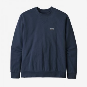 Patagonia Regenerative Organic Certified™ Cotton Crewneck Sweatshirt Miesten Puserot Laivastonsininen Suomi | RX2137-3142