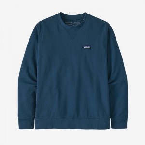 Patagonia Regenerative Organic Certified™ Cotton Crewneck Sweatshirt Miesten Puserot Sininen Suomi | ZU2151-8596