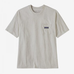 Patagonia Regenerative Organic Certified™ Cotton Lightweight Pocket Tee Miesten Tees Valkoinen Suomi | YP2447-6994