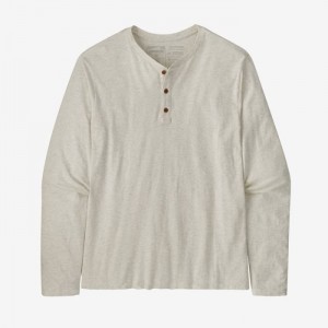 Patagonia Regenerative Organic Certified™ Cotton Lightweight Henley Miesten Topit Valkoinen Suomi | YS2531-6926