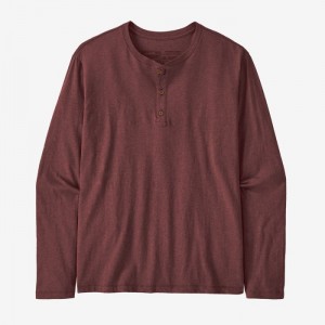 Patagonia Regenerative Organic Certified™ Cotton Lightweight Henley Miesten Topit Punainen Suomi | GC2535-4830