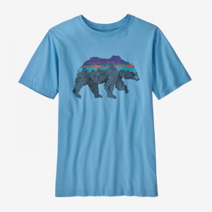 Patagonia Regenerative Organic Certified™ Cotton Graphic T-Shirt Lasten T Paidat Sininen Suomi | II540-7232