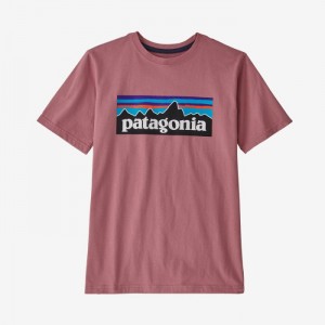 Patagonia Regenerative Organic Certified™ Cotton P-6 Logo T-Shirt Lasten T Paidat Vaaleanpinkki Suomi | KR552-2384