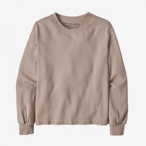 Patagonia Regenerative Organic Certified™ Cotton Essential Pullover Naisten Villapusero Shroom Taupe Suomi | GP3303-9013