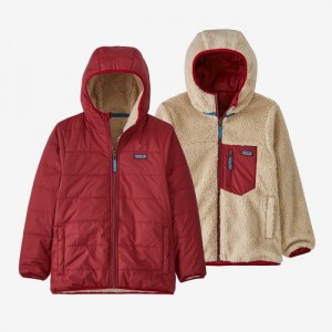 Patagonia Reversible Ready Freddy Hoody Lasten Huppari Punainen Suomi | UV254-7801