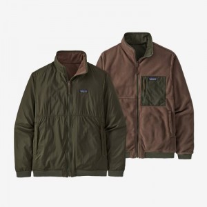 Patagonia Reversible Shelled Microdini Jacket Miesten Takit Vihreä Suomi | XM1190-7079