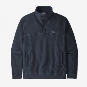 Patagonia Shearling Button Fleece Pullover Miesten Villapusero Laivastonsininen Suomi | VH1545-4390