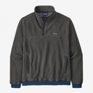 Patagonia Shearling Button Fleece Pullover Miesten Villapusero X-Ray Grey™ Suomi | UY1548-2771