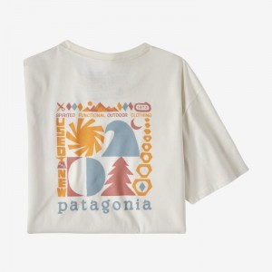 Patagonia Spirited Seasons Organic T-Shirt Miesten T Paidat Valkoinen Suomi | QX2229-8309