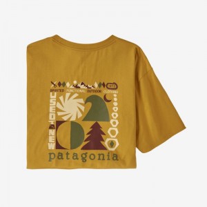 Patagonia Spirited Seasons Organic T-Shirt Miesten T Paidat Kultaiset Suomi | EG2230-4025