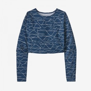 Patagonia Swell Seeker Cropped Rashguard Naisten Uimapuvut Sininen Suomi | FH3678-2690