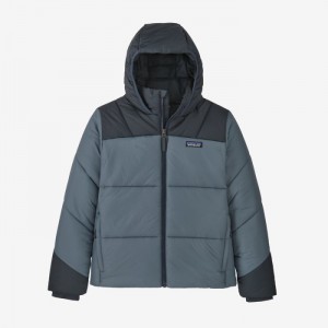 Patagonia Synthetic Puffer Hoody Lasten Huppari Harmaat Suomi | JP255-6475