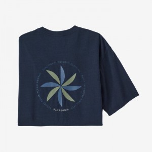 Patagonia Tee-Cycle™ T-Shirt Miesten T Paidat Laivastonsininen Suomi | YR2213-0695