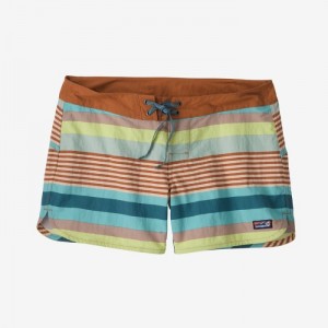 Patagonia Wavefarer® Boardshorts - 5" Naisten Shortsit Raidallinen Ruskea Suomi | SS30-1732