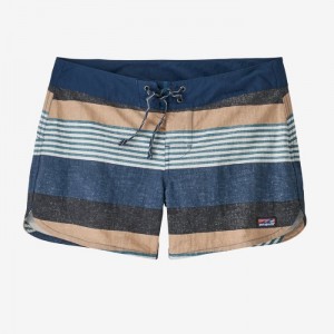 Patagonia Wavefarer® Boardshorts - 5" Naisten Shortsit Raidallinen Sininen Suomi | FU31-6475