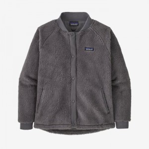 Patagonia Woolyester Pile Fleece Bomber Jacket Naisten Takit Harmaat Suomi | XM3041-0918